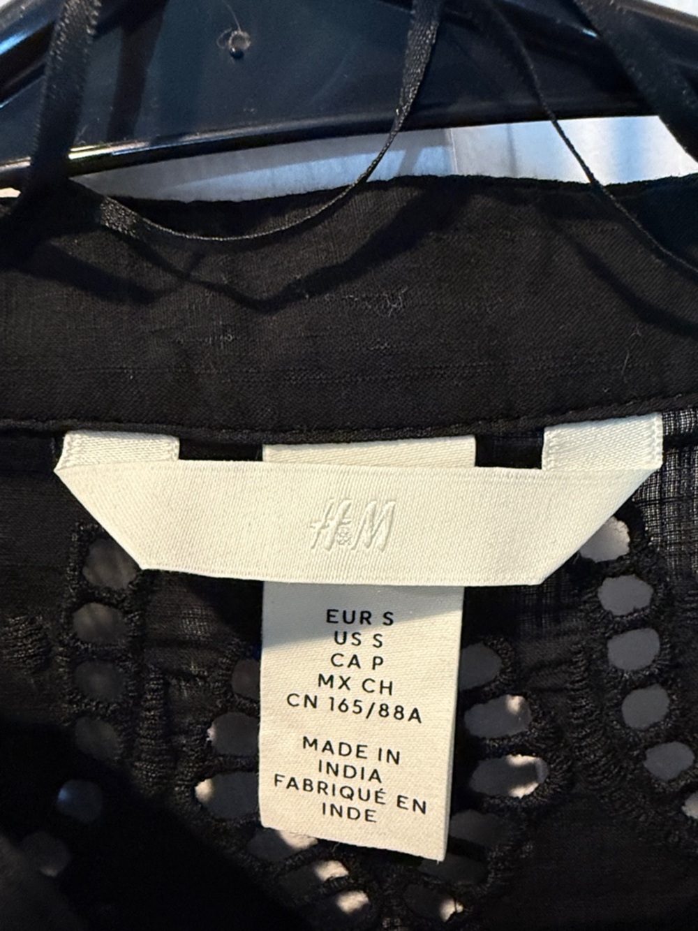 H&M Bundle of Black & White Eyelet Ruffle Sleeve Mini Dresses - Picture 3 of 16